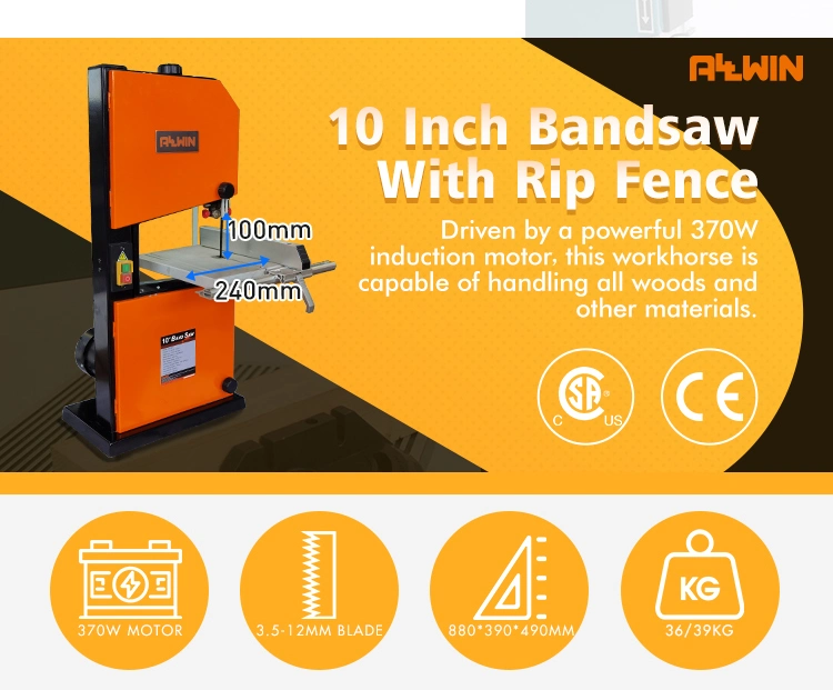 Allwin 120V Vertical Band Saw 10 Inch Wood Saw with Optional Stand
